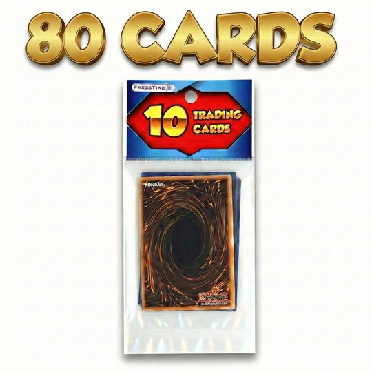 Pack of 8 Presstine Yu-Gi-Oh! 10-Card Packs - 80 Cards Total, Color: Black, Size: Standard | Michaels Pack of 8 Presstine Yu-Gi-Oh! 10-Card Packs - 80 Cards Total, Color: Black, Size: Standard | Michaels